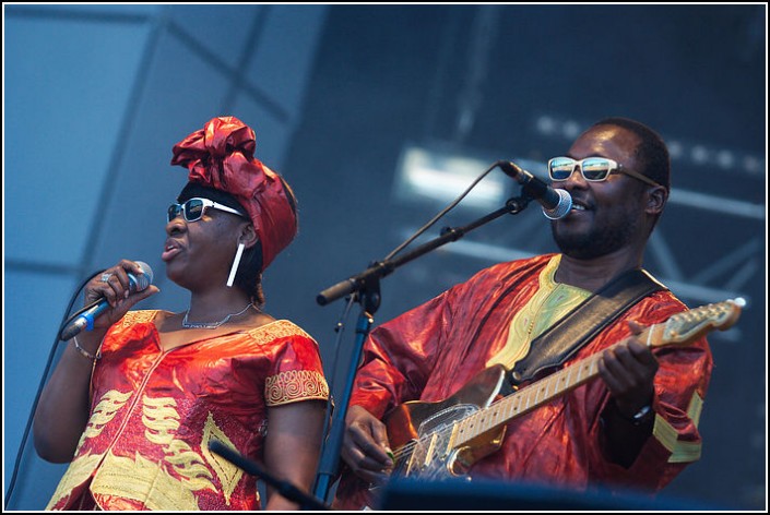 Amadou et Mariam &#8211; Festival Les Vieilles Charrues 2012